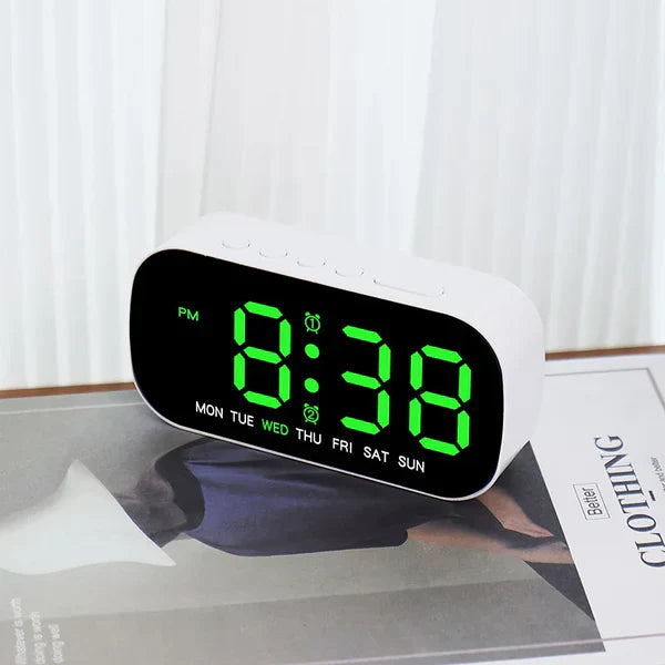 TimeWise LED – Digital Alarm Clock with Dual Alarm & Night Mode
