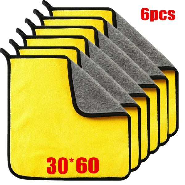 Premium Car Cleaning Towels – Thick Microfiber Cloths for Washing, Drying &amp; Polishing