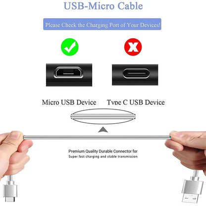 Micro USB Cable 3A Fast Charging &amp; Data Transfer – Durable and Reliable