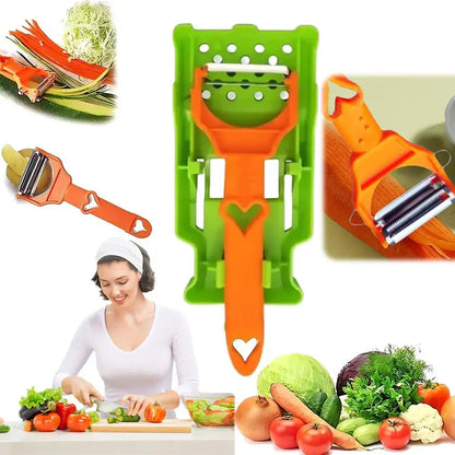 Multi-Functional Fruit &amp; Vegetable Peeler – Julienne, Slice &amp; Shred with Ease