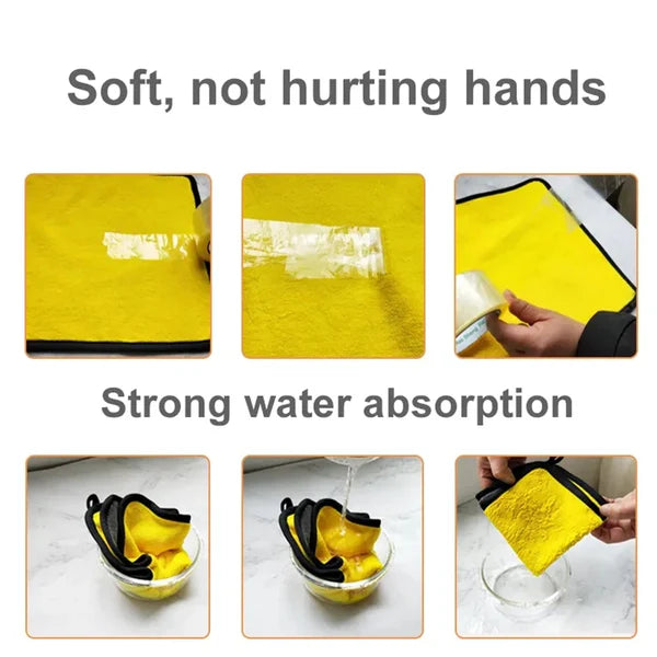 Premium Car Cleaning Towels – Thick Microfiber Cloths for Washing, Drying &amp; Polishing